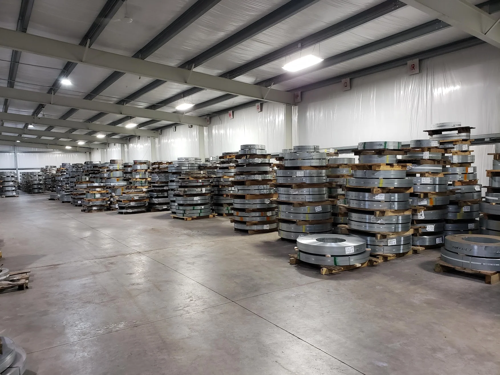 Slit coil racking