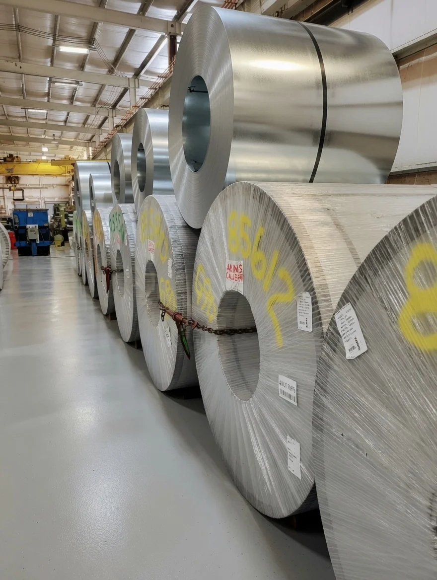 Master coil storage aisle