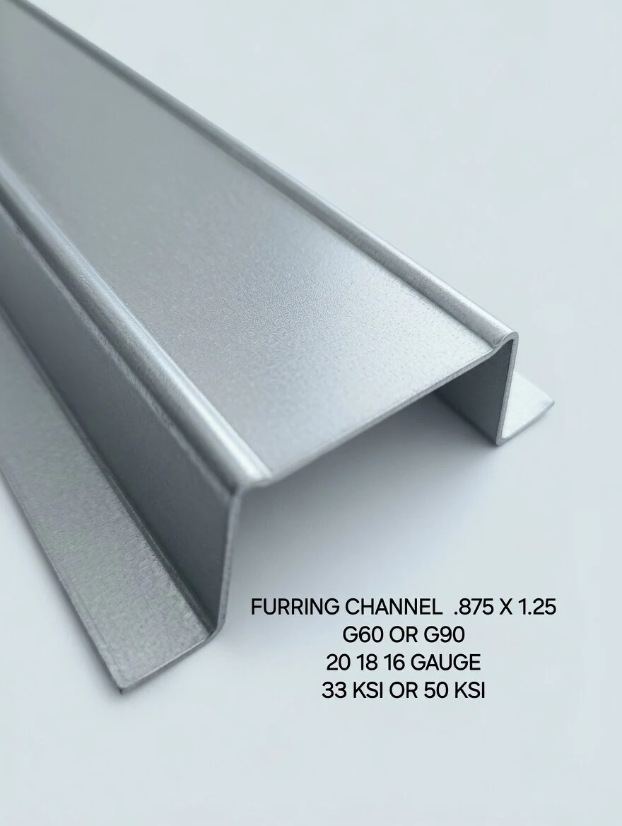 Furring Channel .875 x 1.25