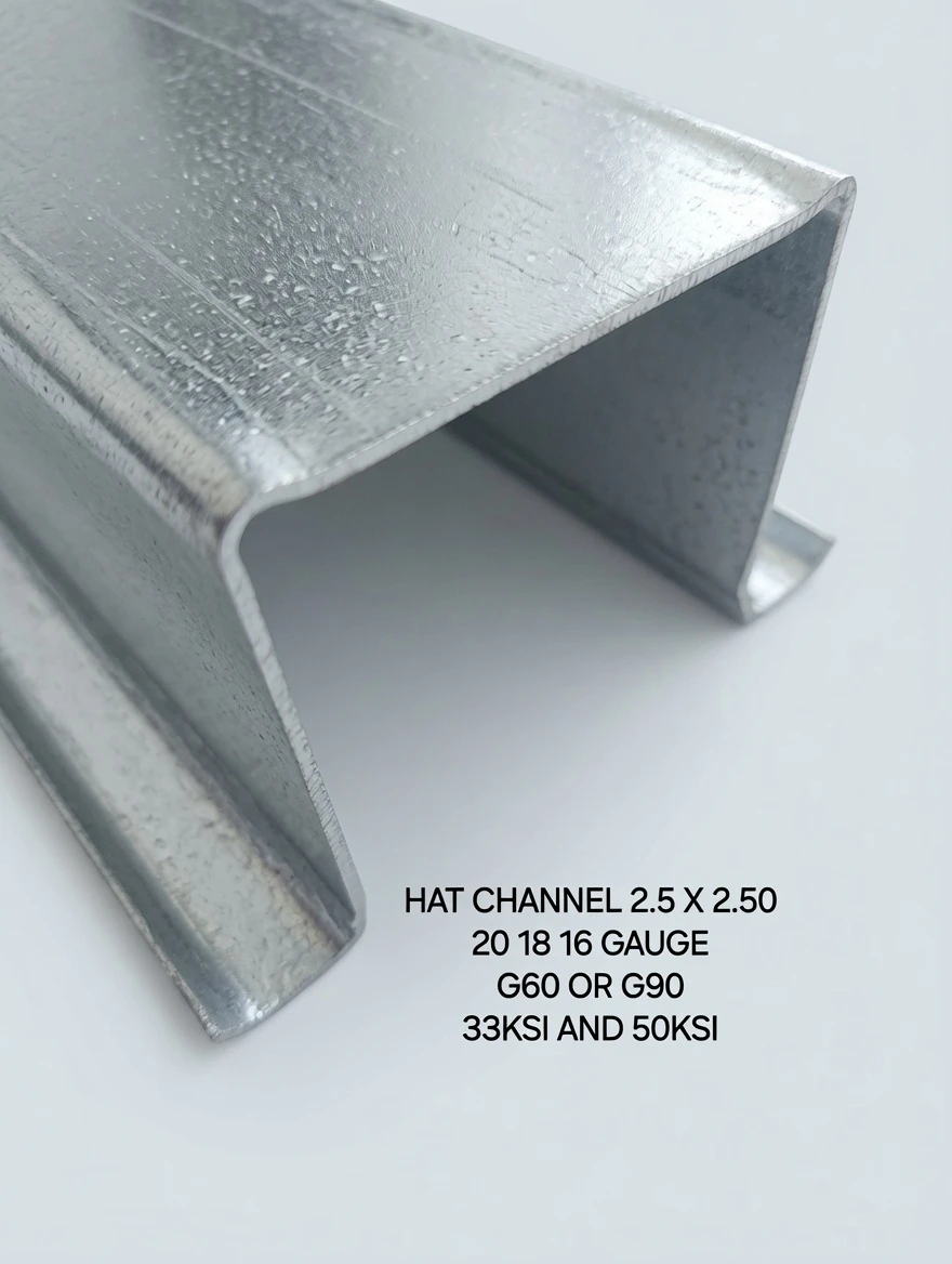 Hat Channel 2.5 x 2.50