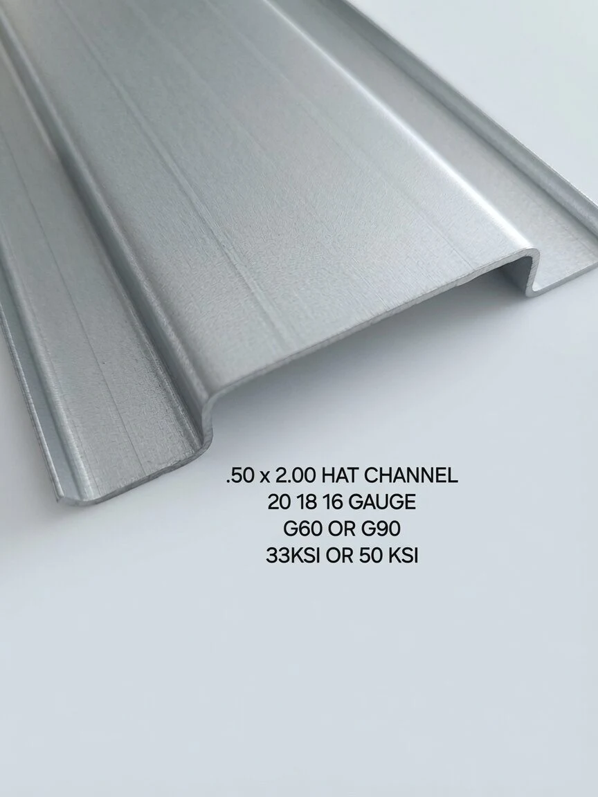 Hat Channel .50 x 2.00