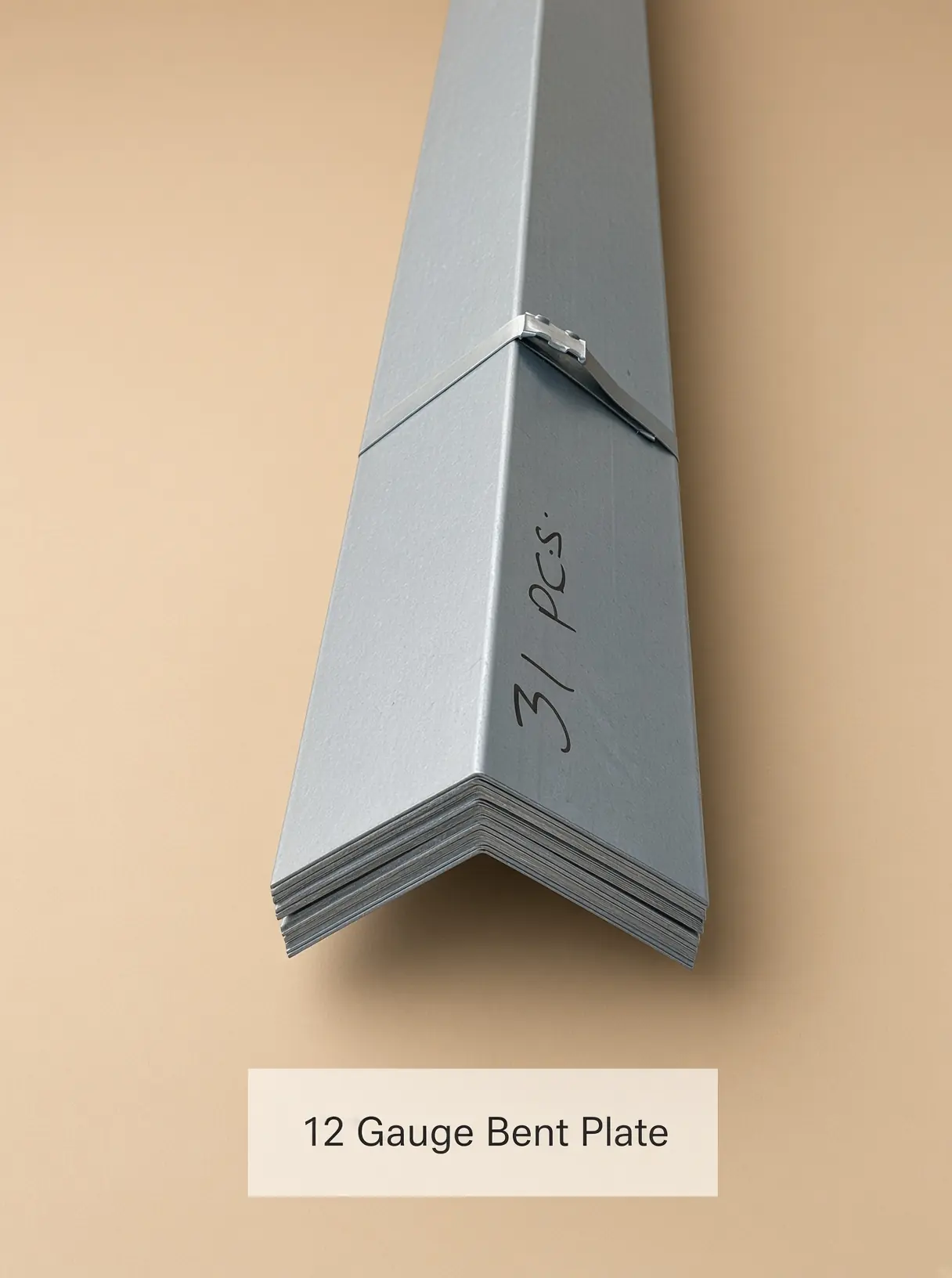 12 gauge bent plate, bundled