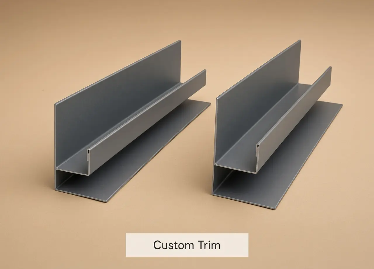 Custom bent trim profiles